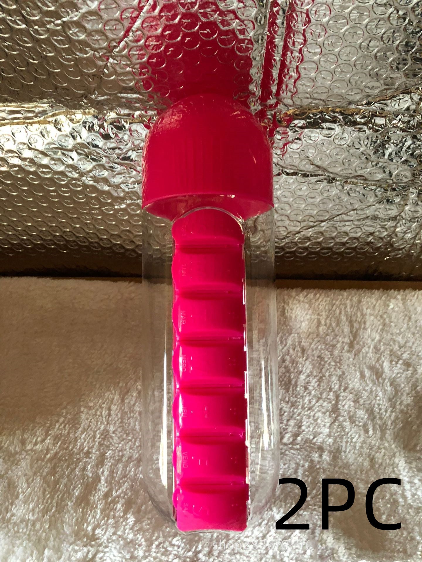 Water Bottle with Pill Organizer