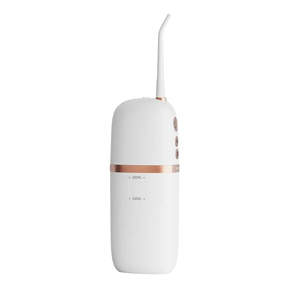 Portable Water Flosser - USB Rechargeable, 4 Nozzles