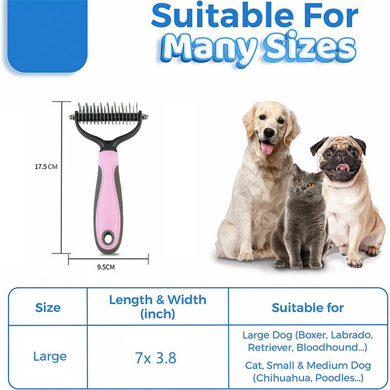 Double Sided Shedding And Dematting Comb