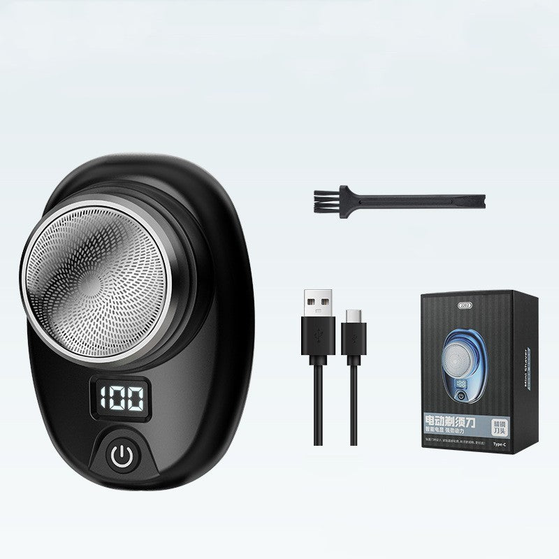 Digital Waterproof Travel Electric Shaver