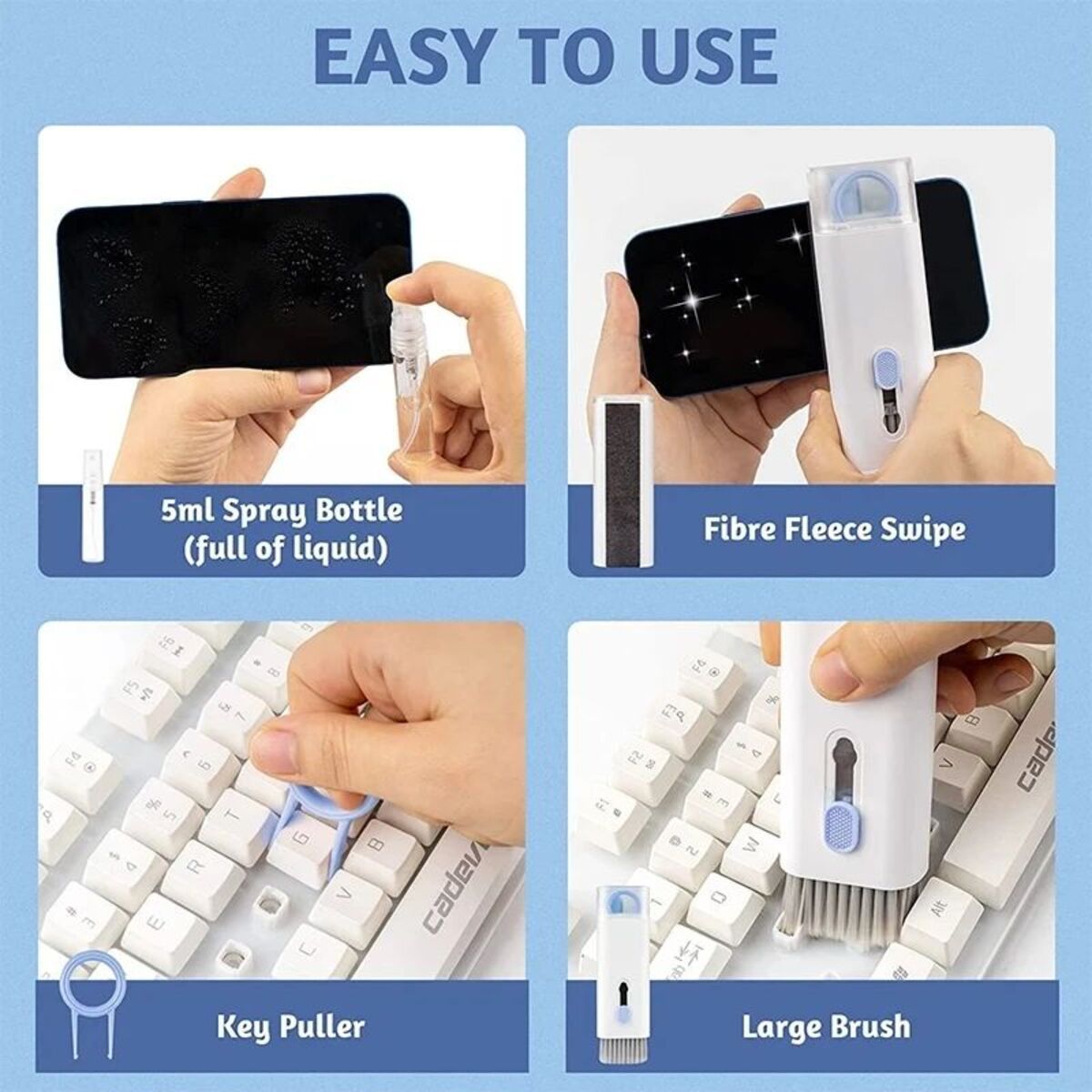 7 In 1 Cleaner Brush Kit