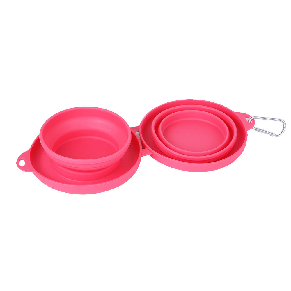 Outdoor Folding Double Bowl