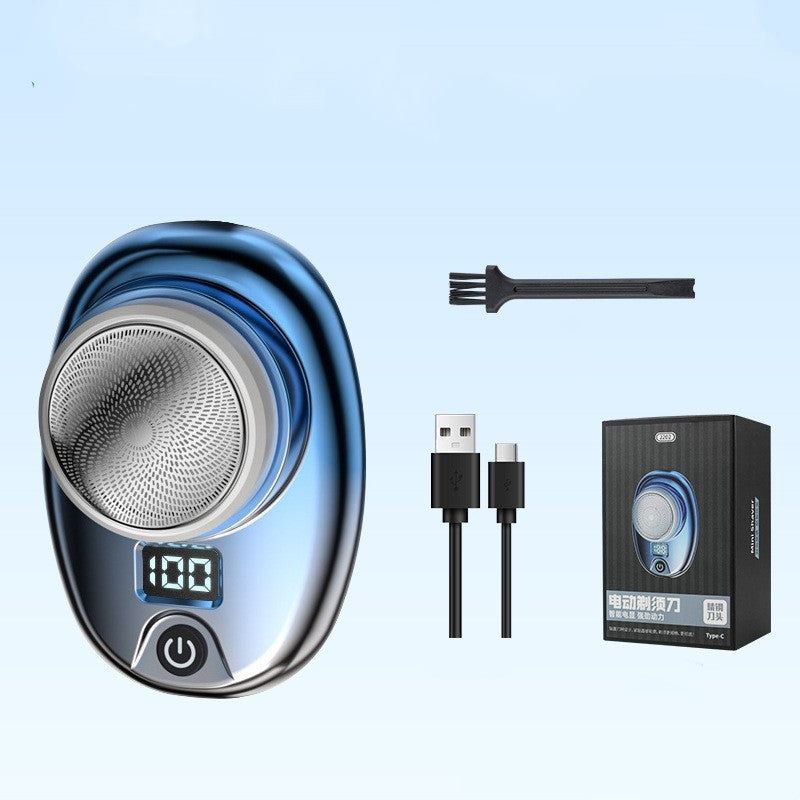 Digital Waterproof Travel Electric Shaver
