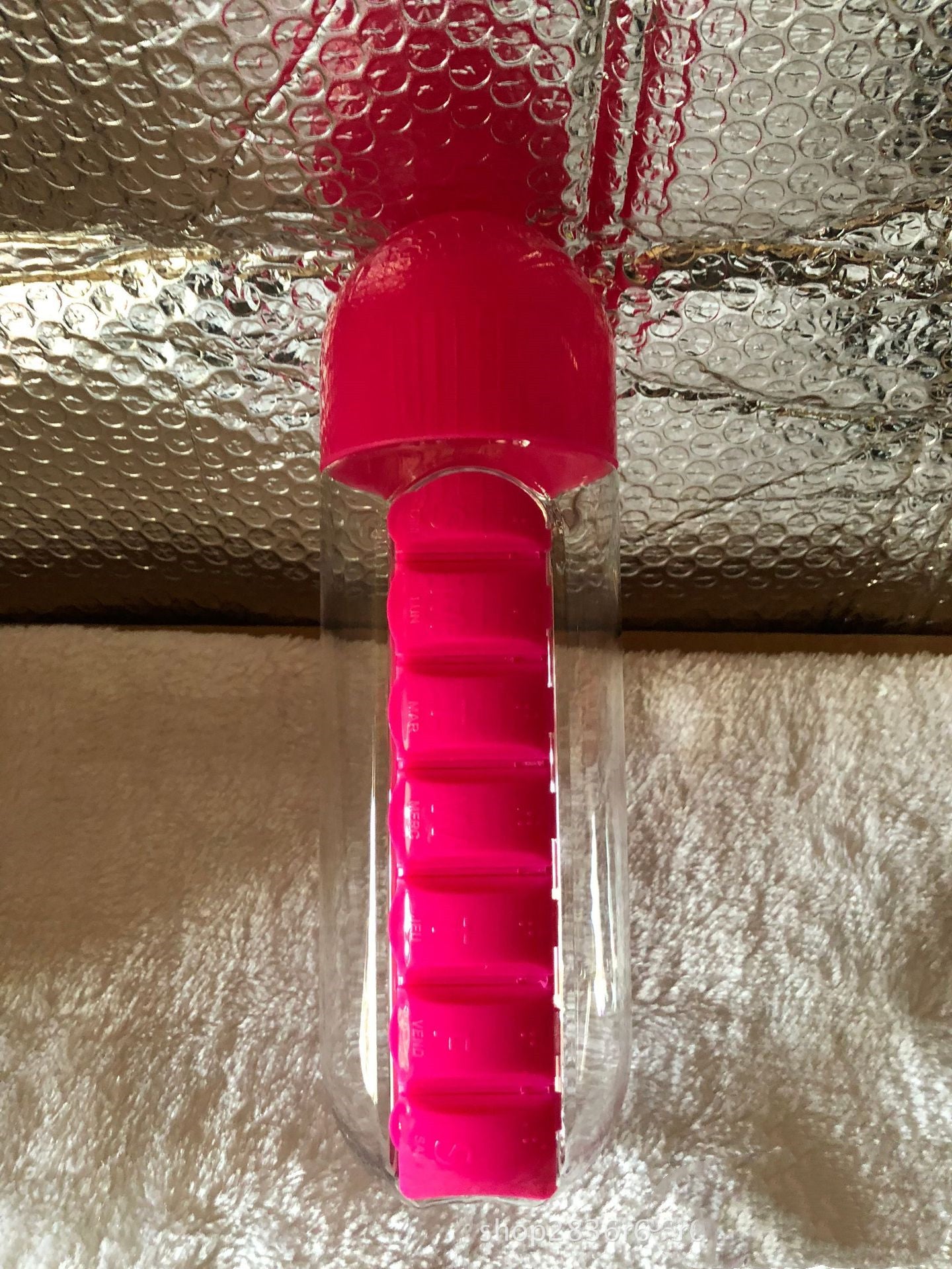 Water Bottle with Pill Organizer