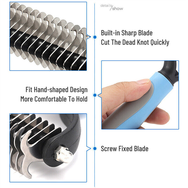 Double Sided Shedding And Dematting Comb