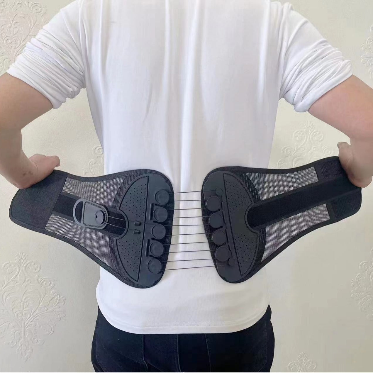Adjustable Lumbar Support Belt | Breathable Back Brace for Pain Relief