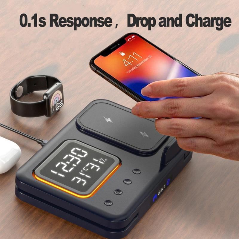 5 In1 Wireless Chargers Stand