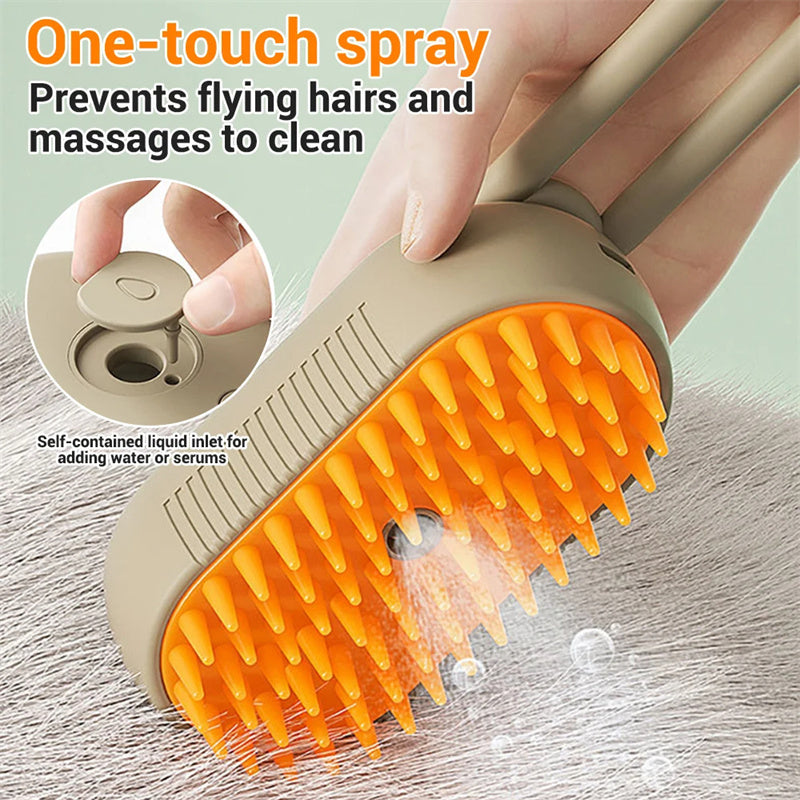 3 in 1 Pet Steamy Brush