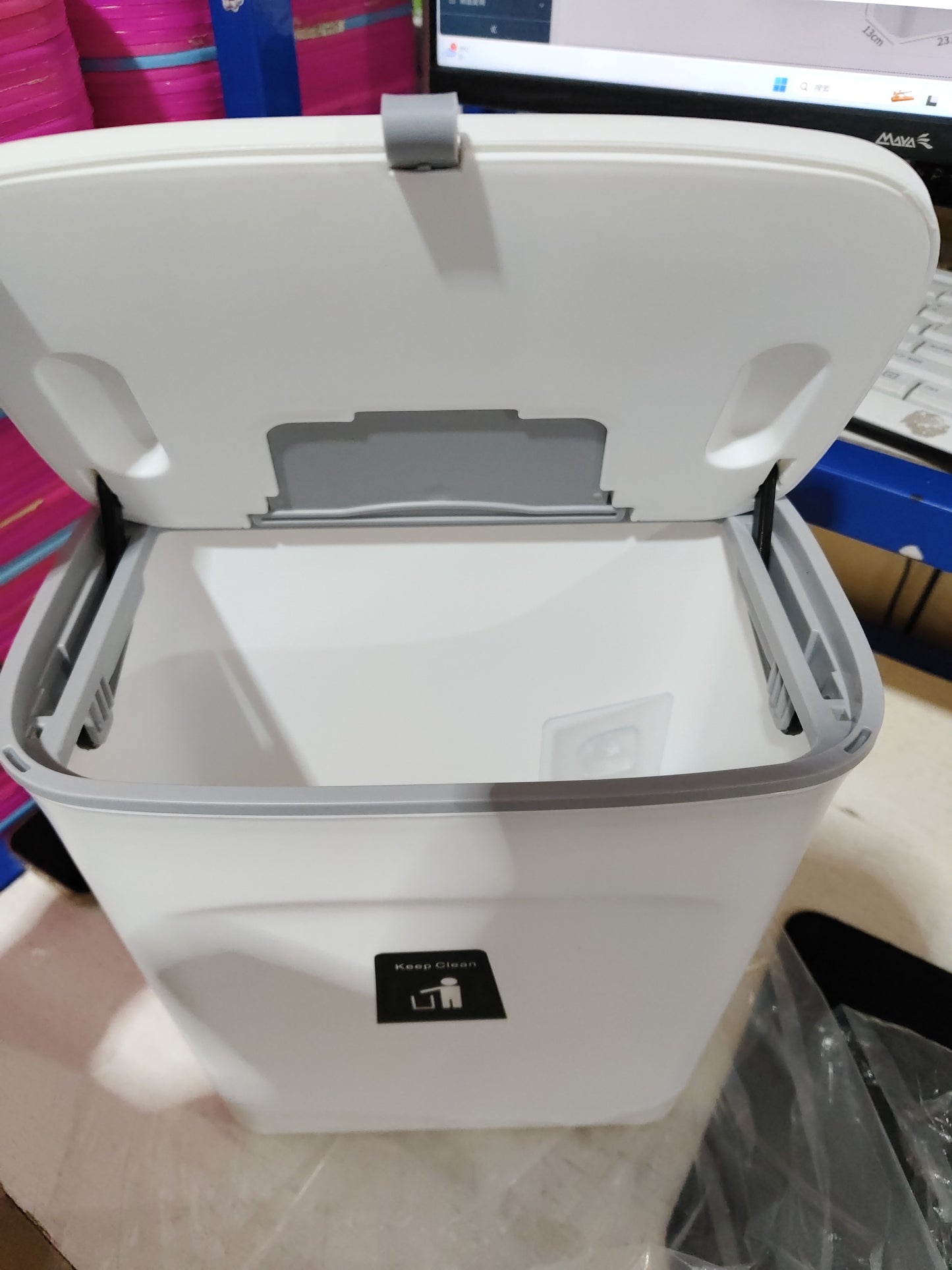 Wall-Mounted Trash Bin