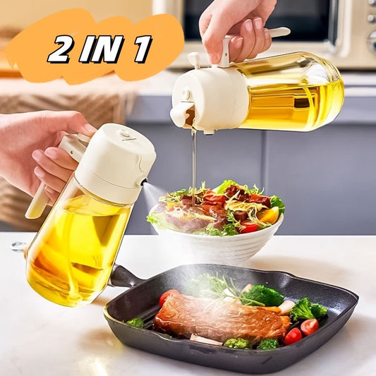 2-in-1 Olive Oil Sprayer & Dispenser