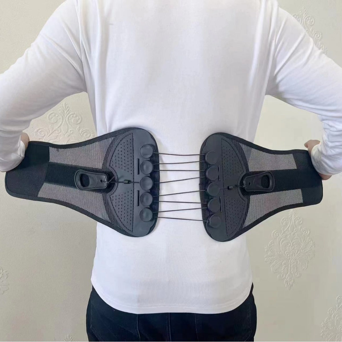 Adjustable Lumbar Support Belt | Breathable Back Brace for Pain Relief