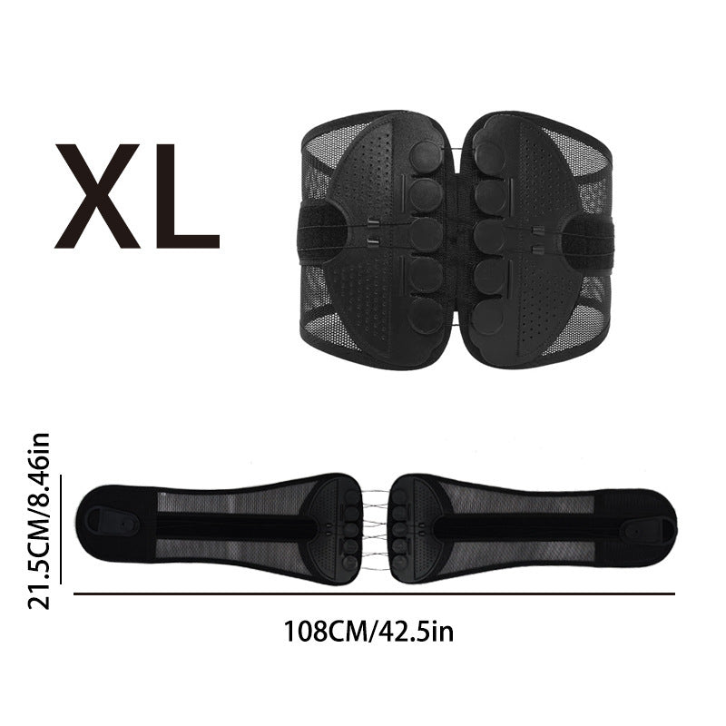 Adjustable Lumbar Support Belt | Breathable Back Brace for Pain Relief