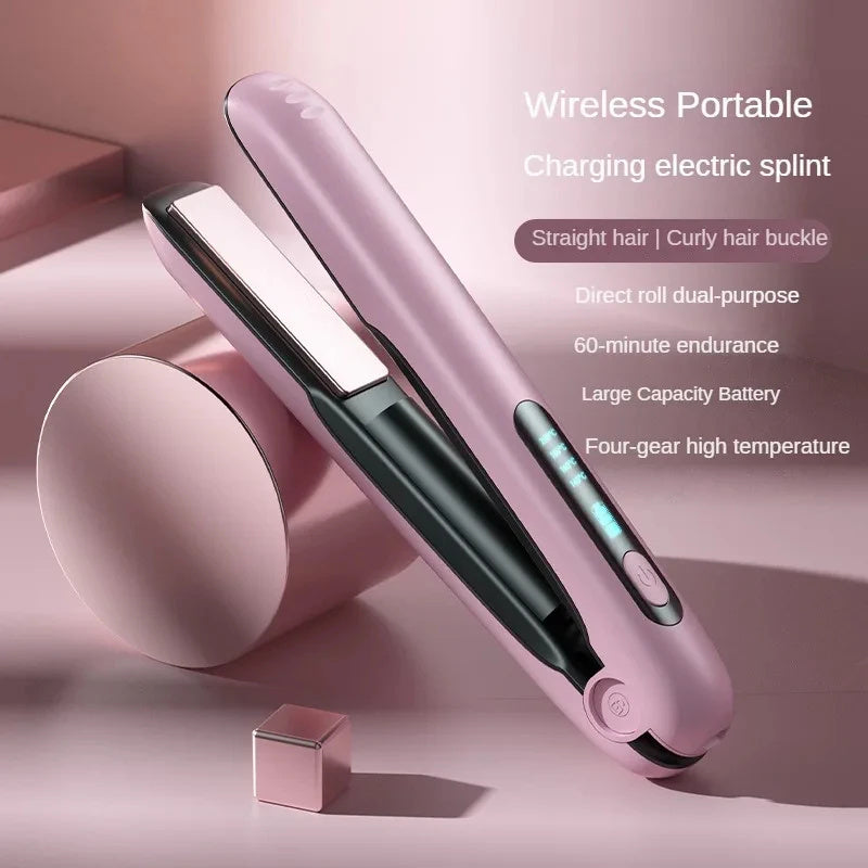 Wireless Hair Straightener & Curler 2-in-1