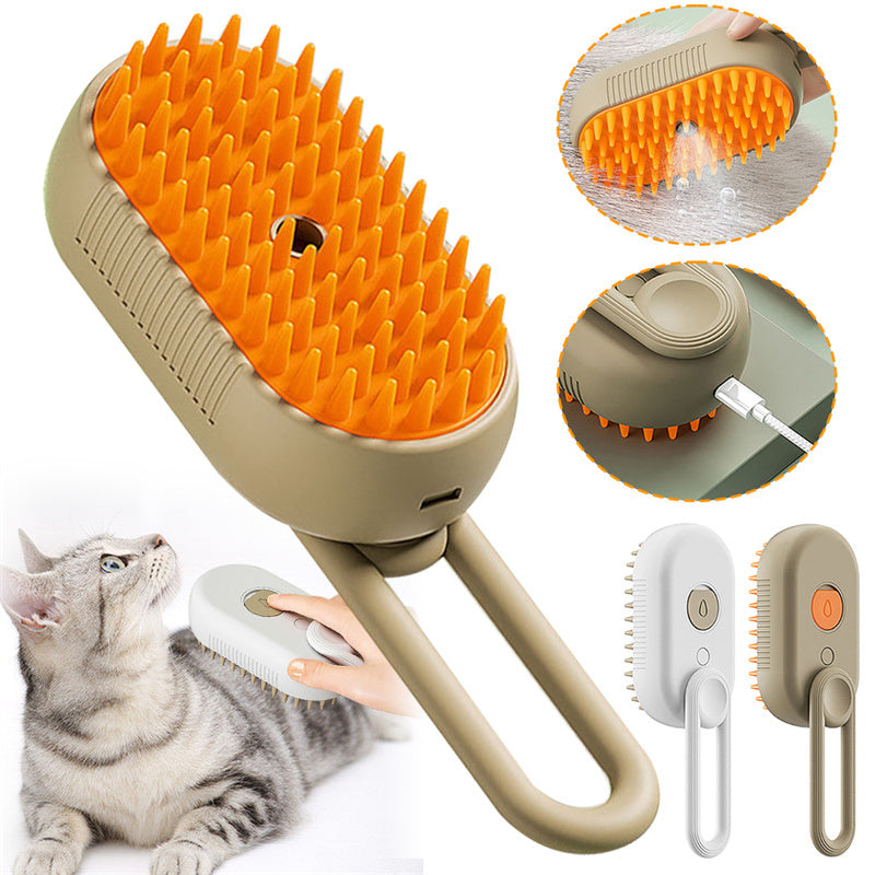 3 in 1 Pet Steamy Brush