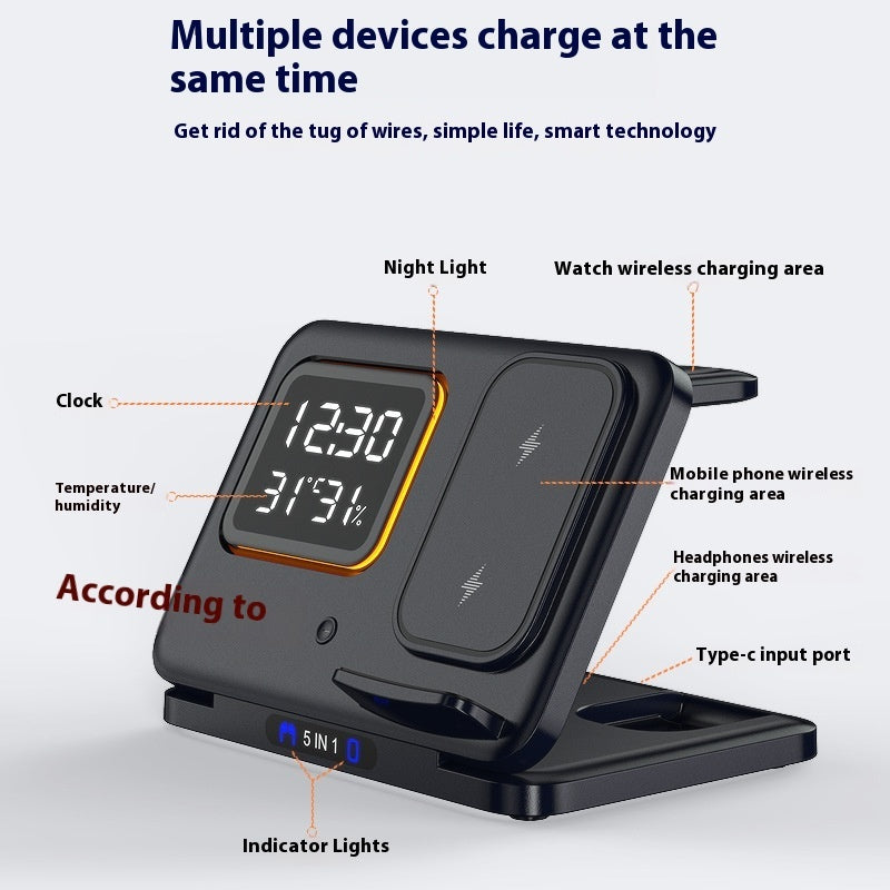 5 In1 Wireless Chargers Stand