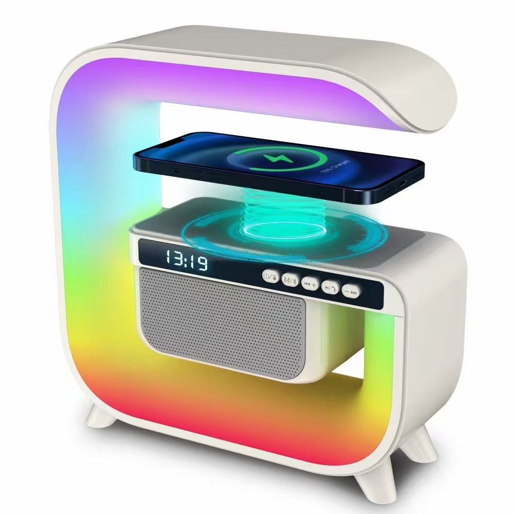 Bluetooth Speaker Clock Display 15W Wireless Charging