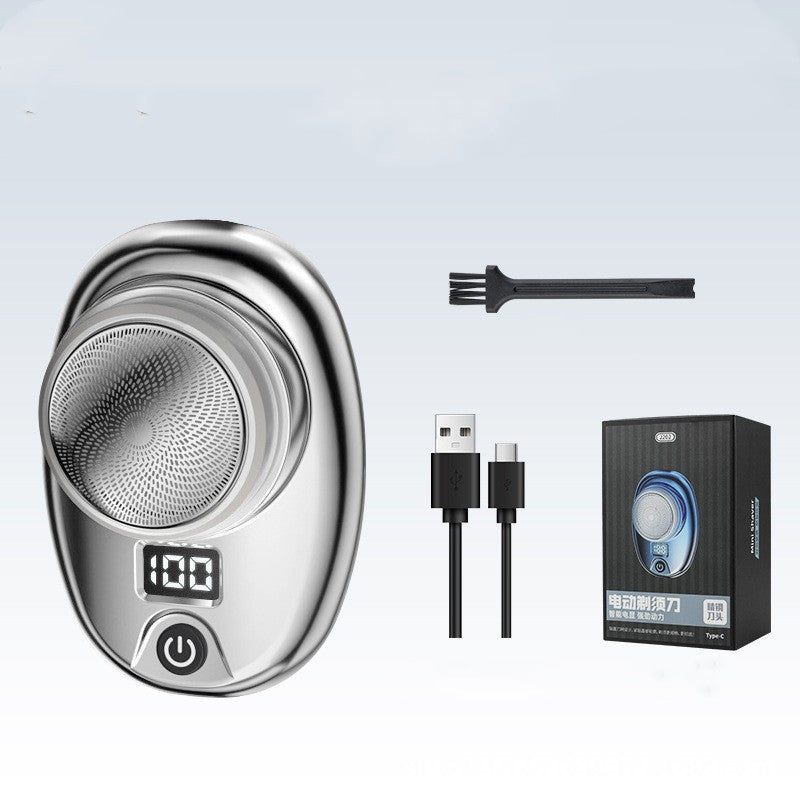 Digital Waterproof Travel Electric Shaver