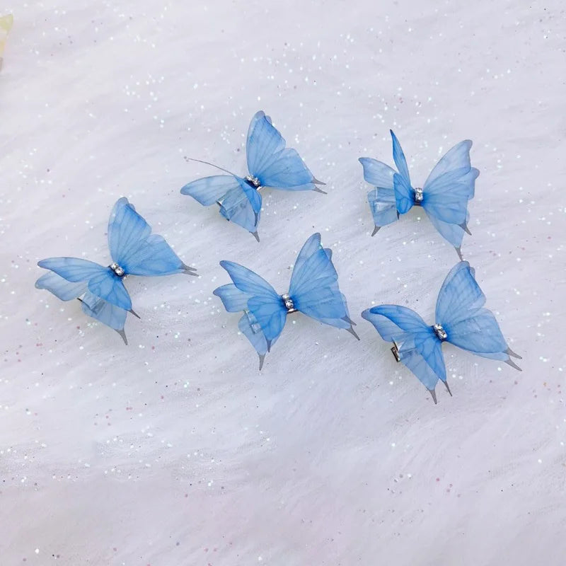 5PCS Princess Butterfly Hair Clips