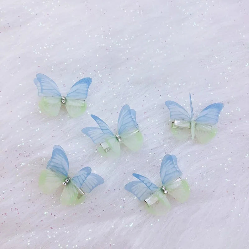 5PCS Princess Butterfly Hair Clips