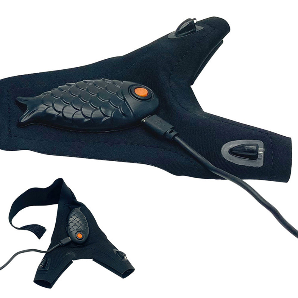 Flashlight Glow Fishing Gloves