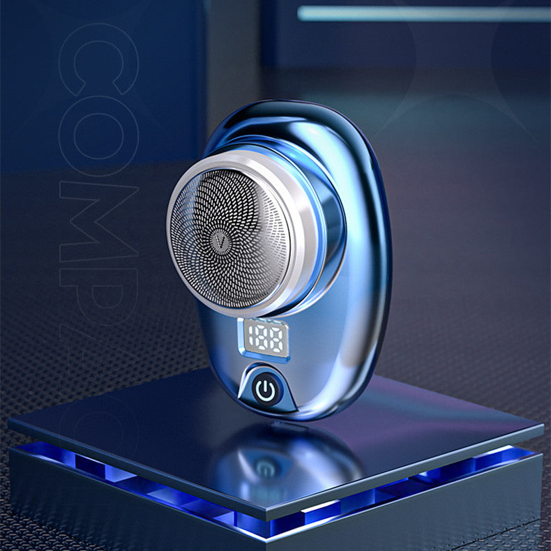 Digital Waterproof Travel Electric Shaver