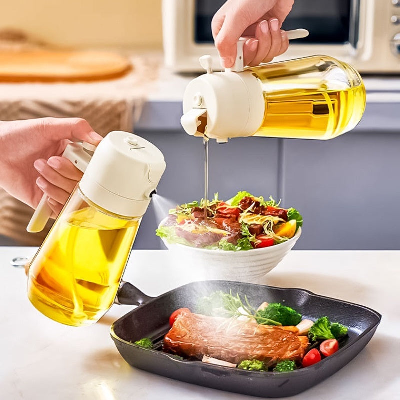 2-in-1 Olive Oil Sprayer & Dispenser