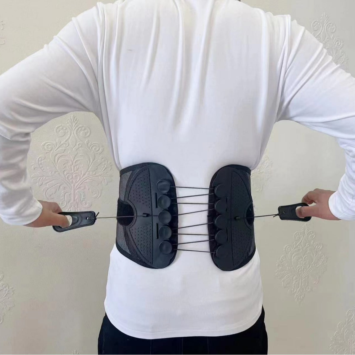 Adjustable Lumbar Support Belt | Breathable Back Brace for Pain Relief